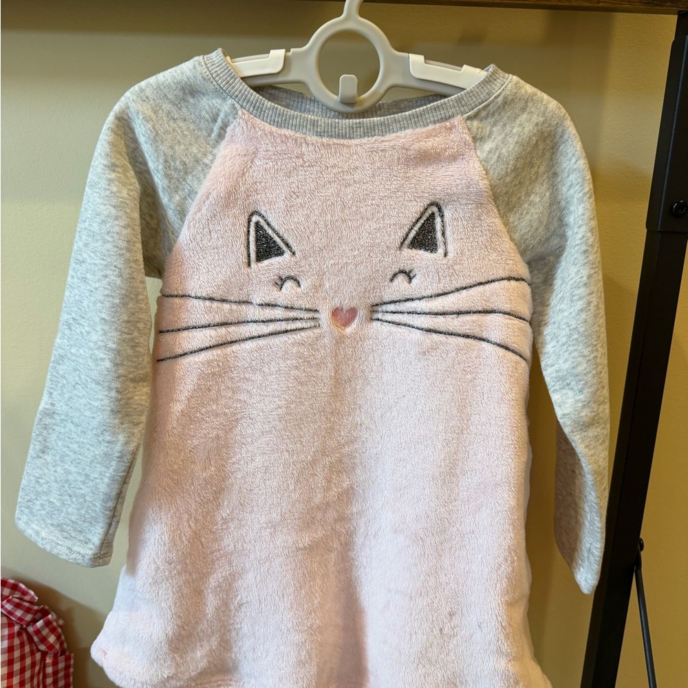 Jumping Beans Toddler Girls Plush Sleepshirt Nightgown Size 2T